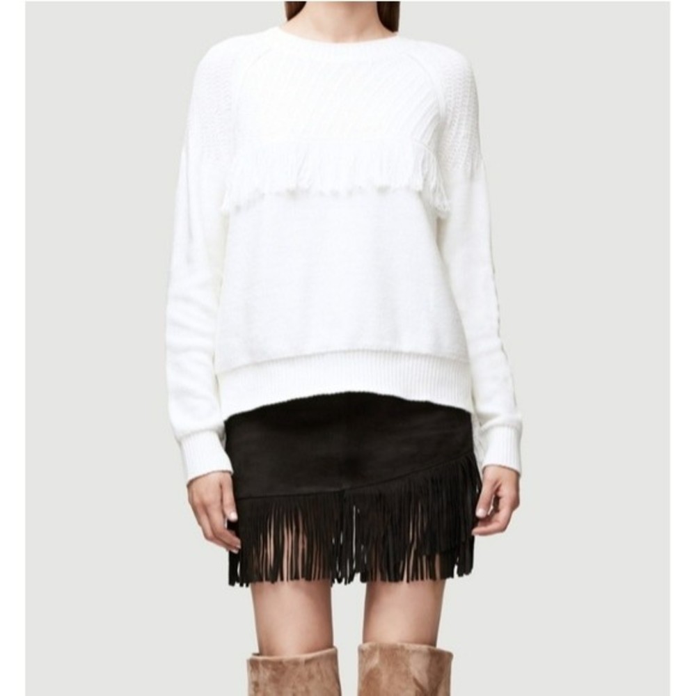 🍒NWOT🍒 FRAME FRINGE SWEATER - Picture 4 of 10
